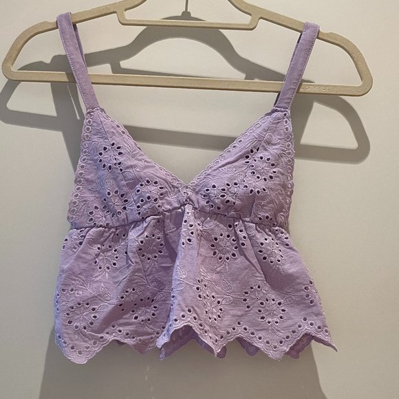 Purple Pull & Bear Tank Top - Picture 1 of 8